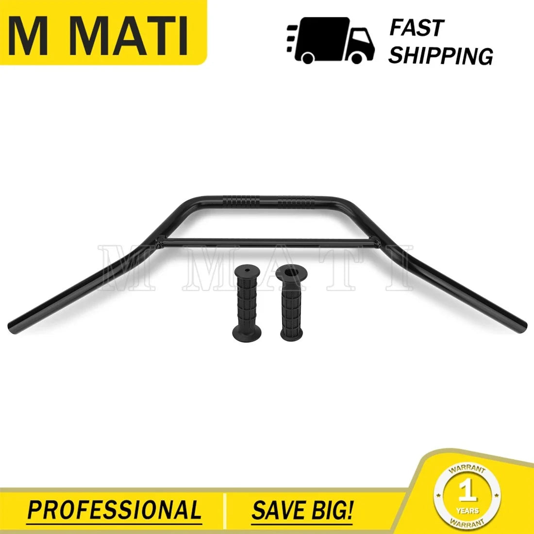 Handlebar with Grips for Yamaha Banshee 350 (1987–2001)