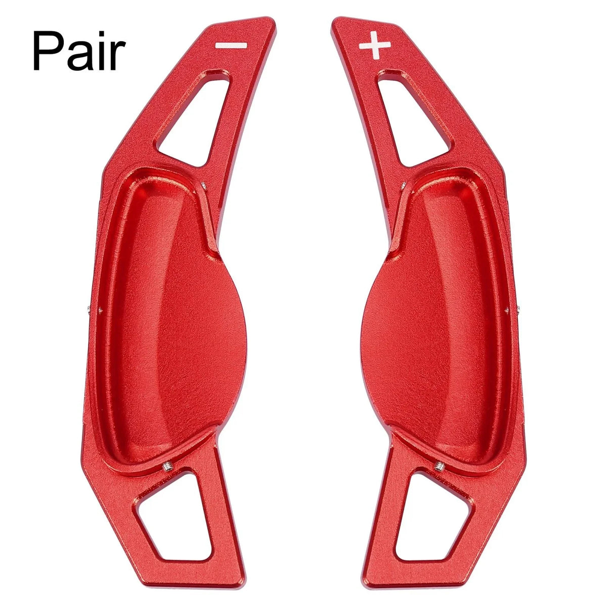 Pair Red Shift Paddle Covers for Smart Fortwo Forfour (2007–2020)