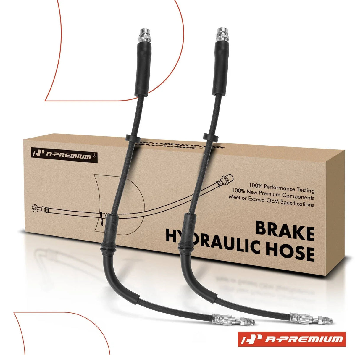 2X Front Brake Hydraulic Hose for Ford EcoSport (2004–2010)