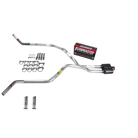 Dual Exhaust 2.5" Pipe for Ram 1500 (2007–2008) Flowmaster Super 10 RC Tip
