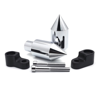 Chrome Spike Crash Protectors for Frame Sliders Honda CBR 600RR 2007-2008