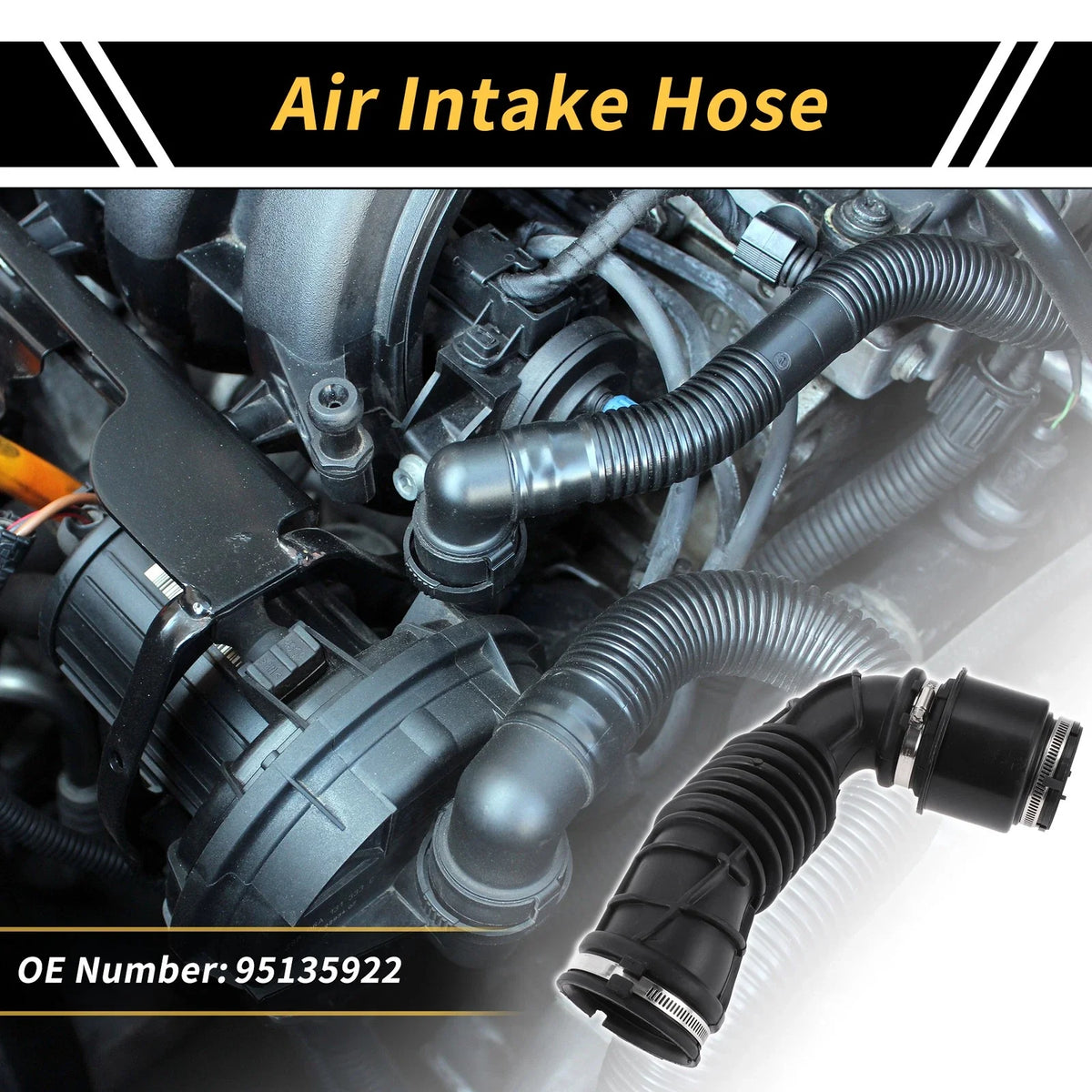 Engine Air Intake Hose for Buick Encore (2013) No. 95135922 Rubber 1 Pc