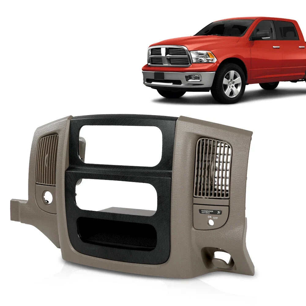 Dash Radio Bezel Climate Trim Panel Vent for Dodge Ram 1500-3500 (2002–2005)