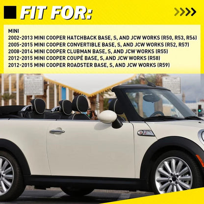 Pair Exterior Door Handles for Mini Cooper R50 R52 R55 R57 R58 (2002–2015)