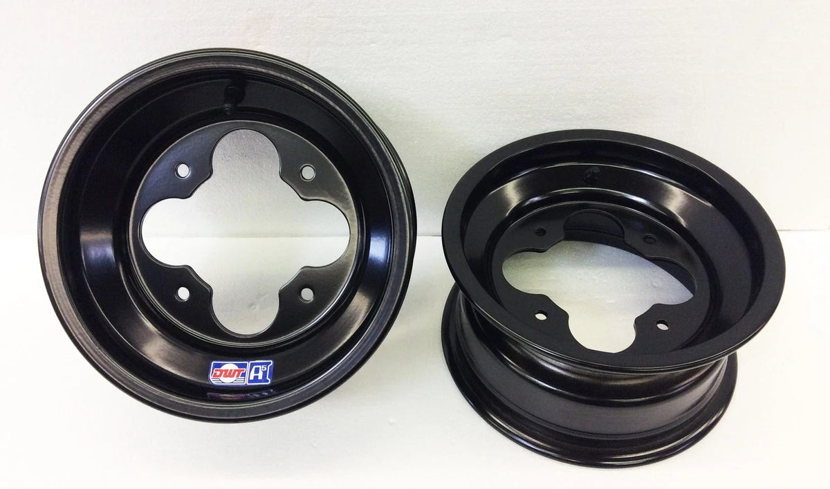 Front Wheel Set 2X DWT Black A5 Rolled Lip for Honda 450R 400EX 250R
