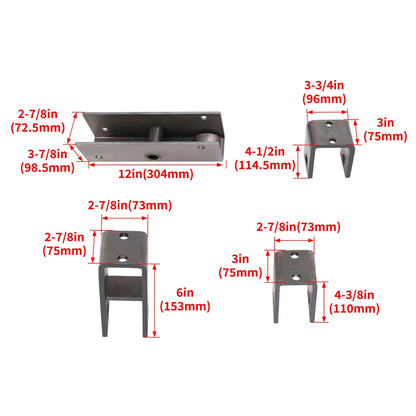 Tandem Axle Slipper Spring Trailer Hanger Kit for 2" Wide Slipper Spring