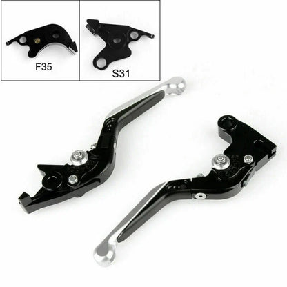 Silver Adjustable Brake and Clutch Levers for Suzuki B-King (2008-2011)