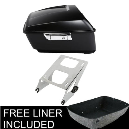 Matte Black Trunk Mount Rack Pad for Harley Touring (2014-2025)