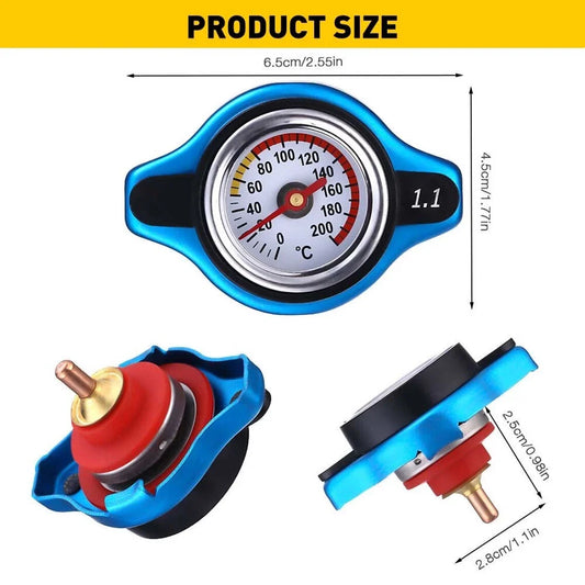 Thermostatic Gauge Radiator Cap Cover for Car (1.1BAR)