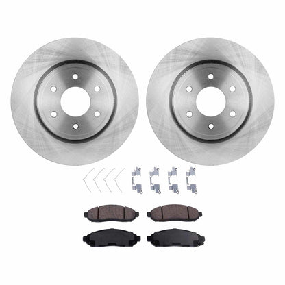 Front Brake Pad and Disc Kit for Nissan Frontier 2005-2020