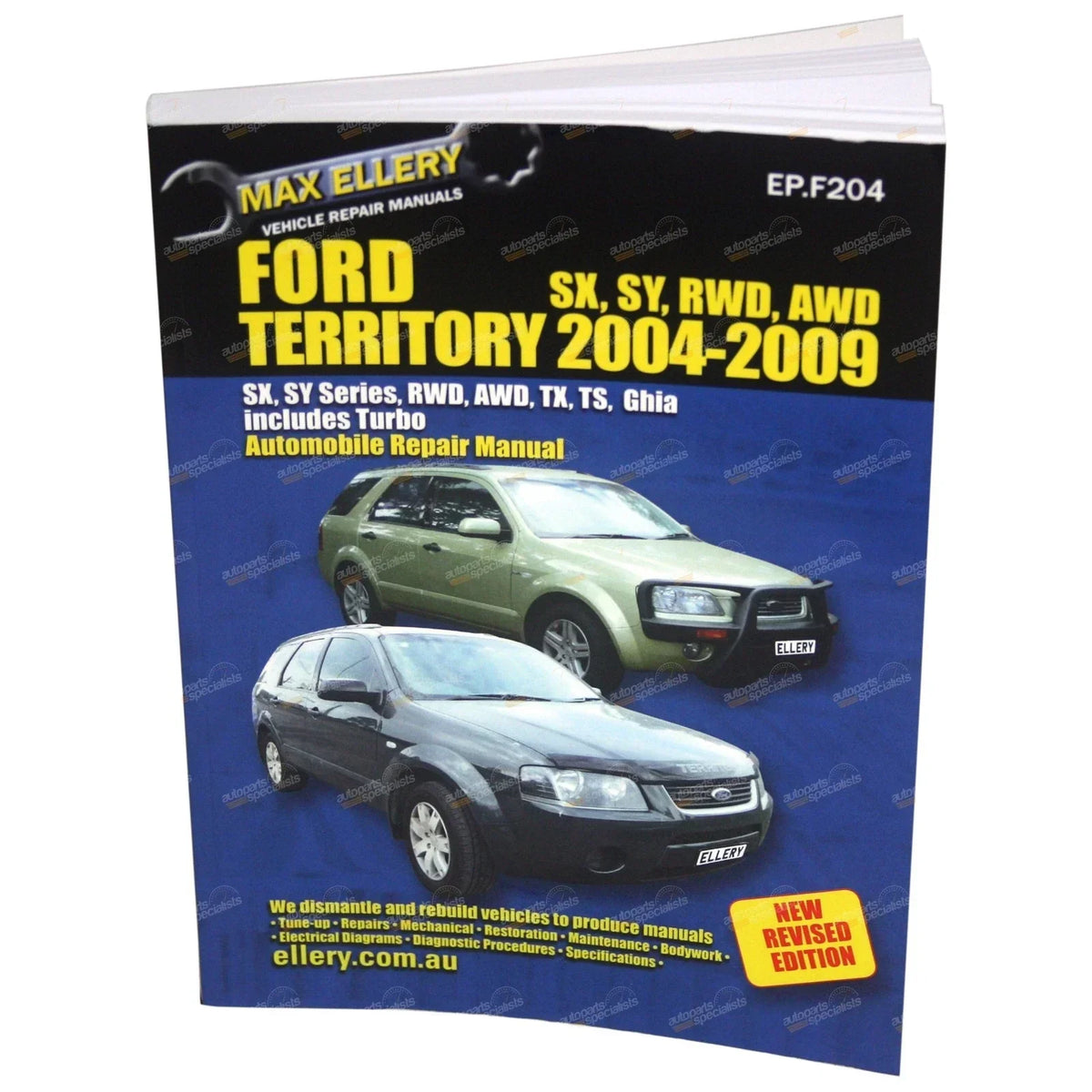 4x4 Repair Manual for Territory (2004-2009) Ford
