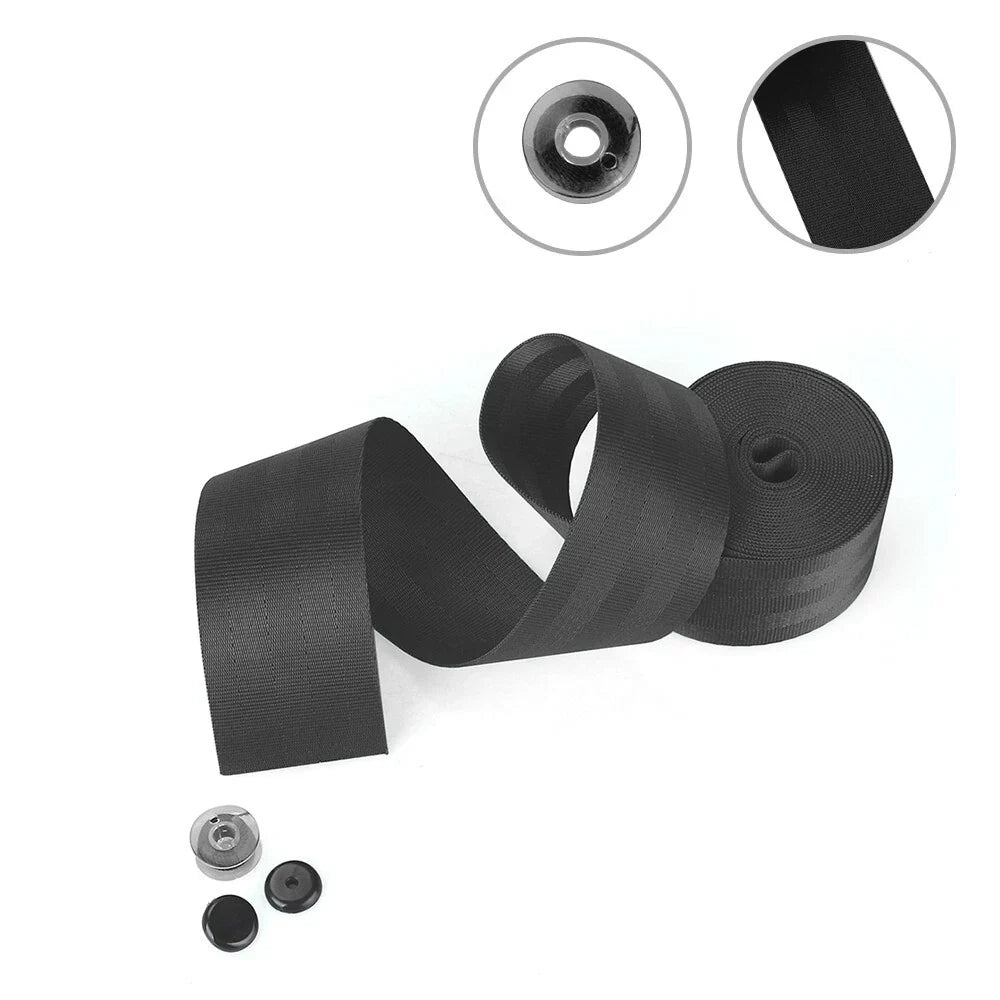 Retractable 3 Point Nylon Lap Seat Belt 3.5M for Racing