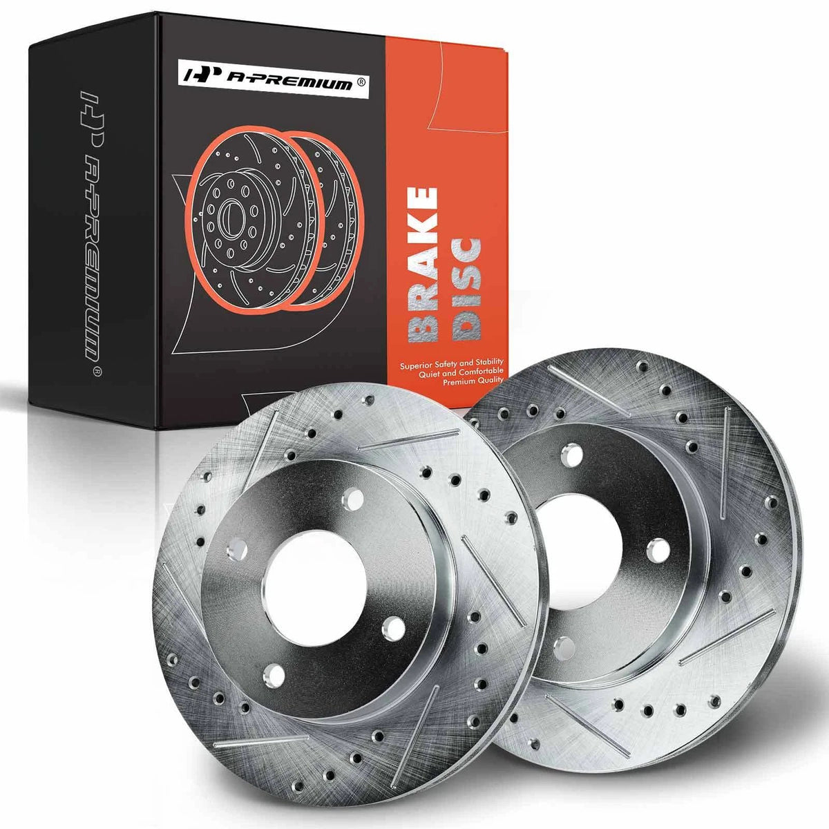 Front Drilled Brake Rotors for Nissan Sentra (2000–2006)