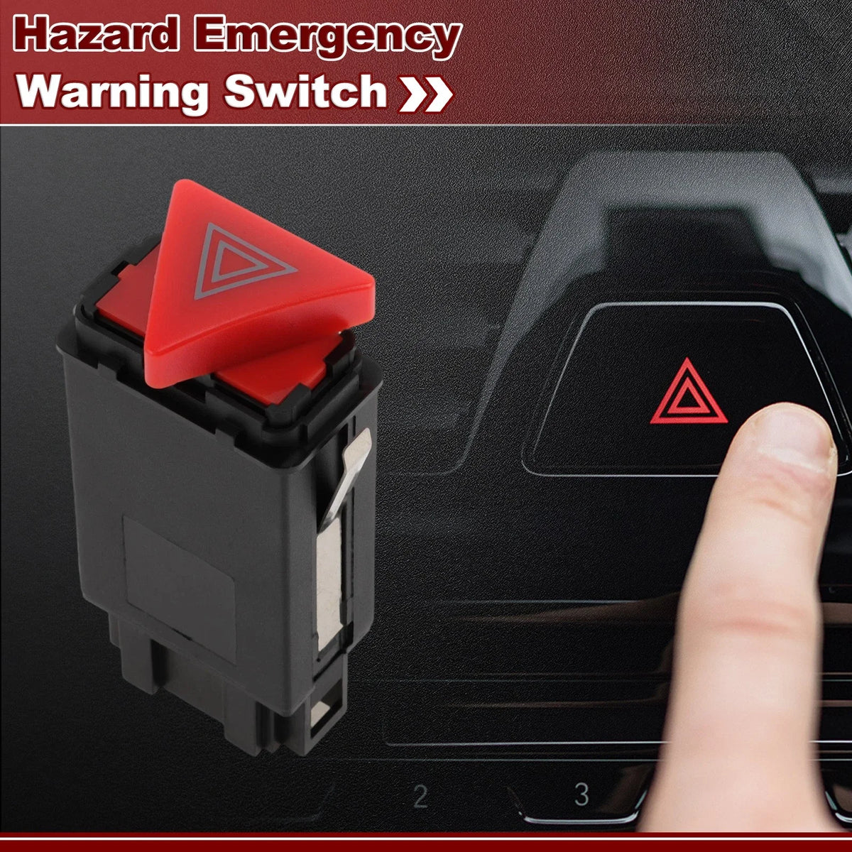 Hazard Warning Flasher Switch for Audi A3 8L1 (1996–2003) No. 8L0941509J