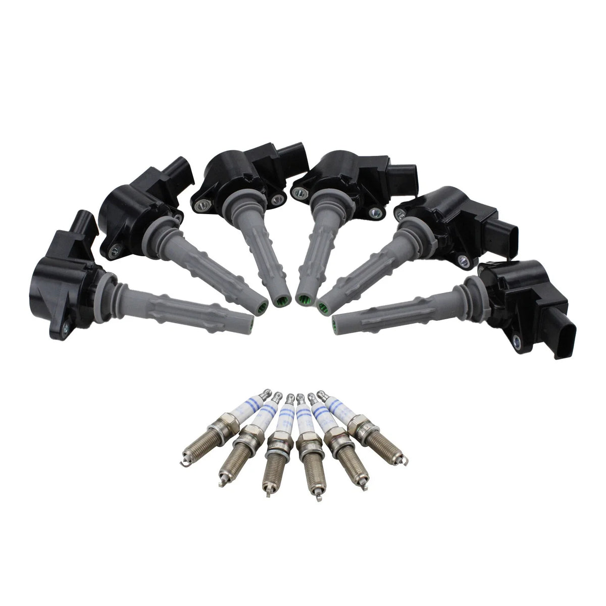6 Ignition Coils with 6 Spark Plugs for Mercedes-Benz V6 Engine