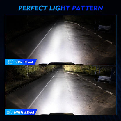 Low Beam H8 H9 H11 LED Headlight Bulbs Kit (13000LM) for Conversion