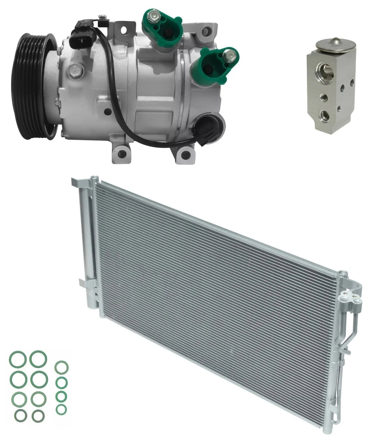 AC Compressor Kit with Condenser for Hyundai Azera 3.3L V6 (2016–2017)