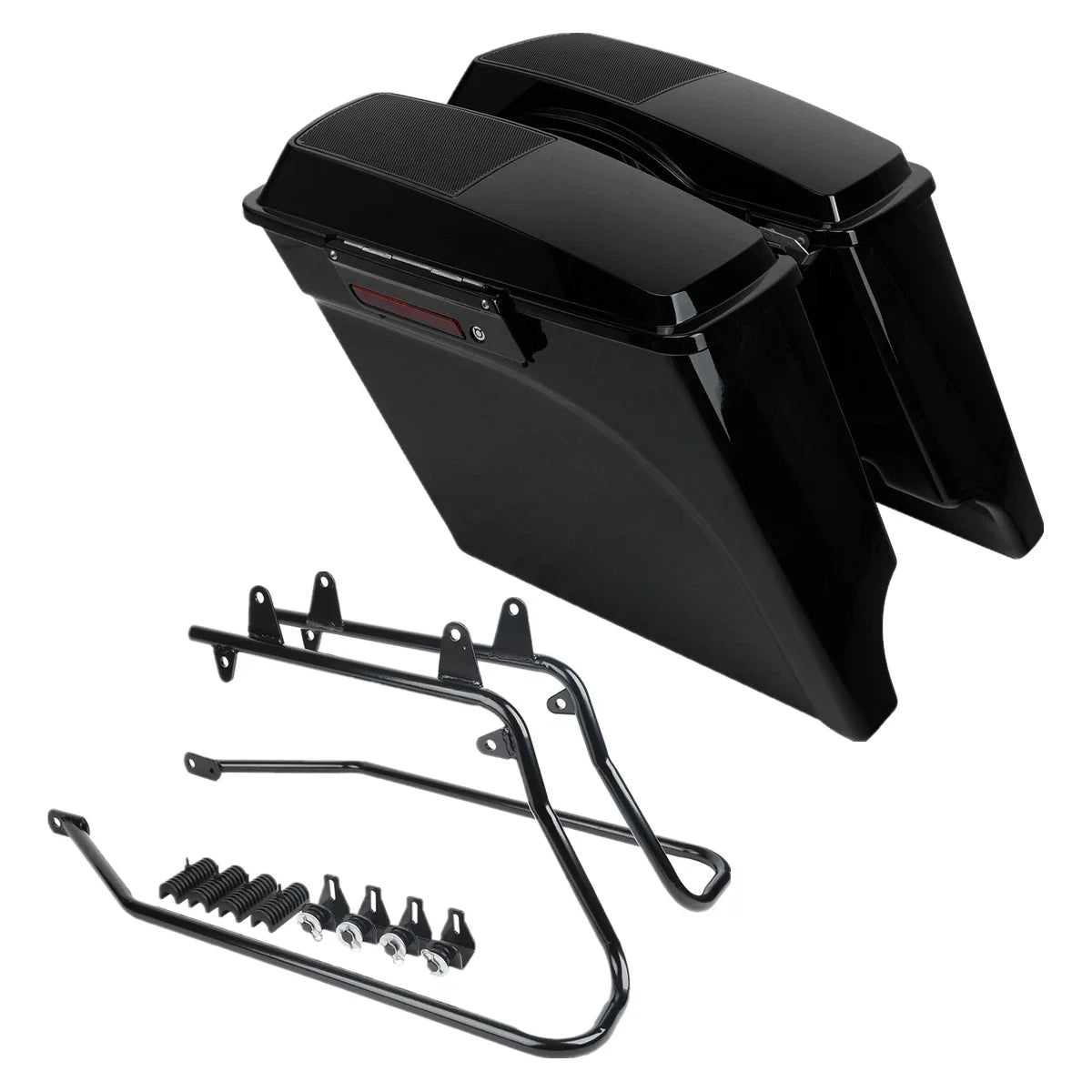 5" Extended Speaker Lids & Bracket for Harley Softail 1984-2017