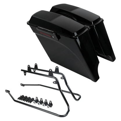 5" Extended Speaker Lids & Bracket for Harley Softail 1984-2017