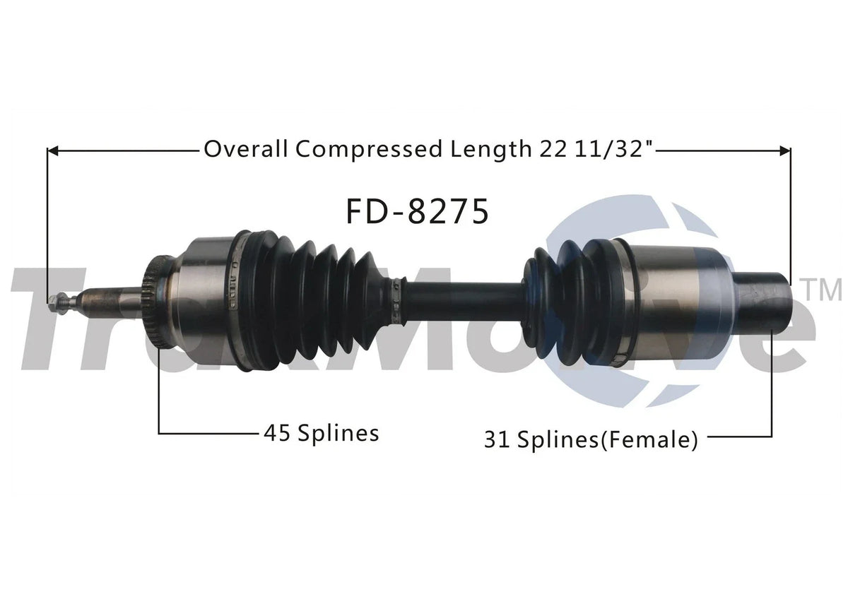 CV Axle Shaft for Ford F-150 (2015) SurTrack FD-8275
