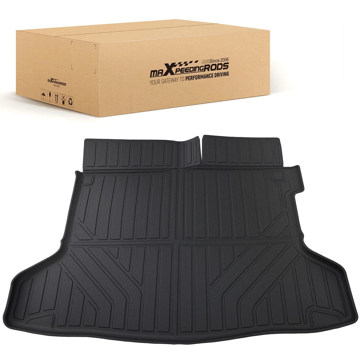 All Weather Cargo Mat for Honda HR-V (2016–2020) Black TPE