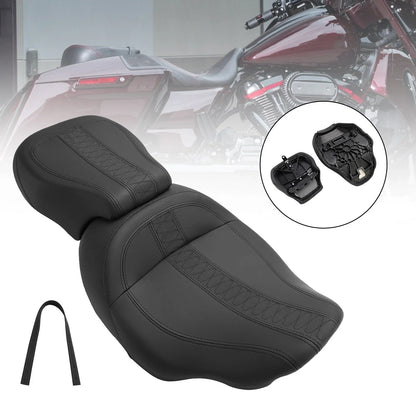 Complete Cushion Rider Passenger Seat for 2023-2024 Harley Touring CVO Glide