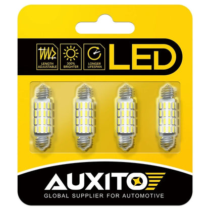 4-Pack AUXITO 39-42MM LED Interior Map Light Bulbs 6000K