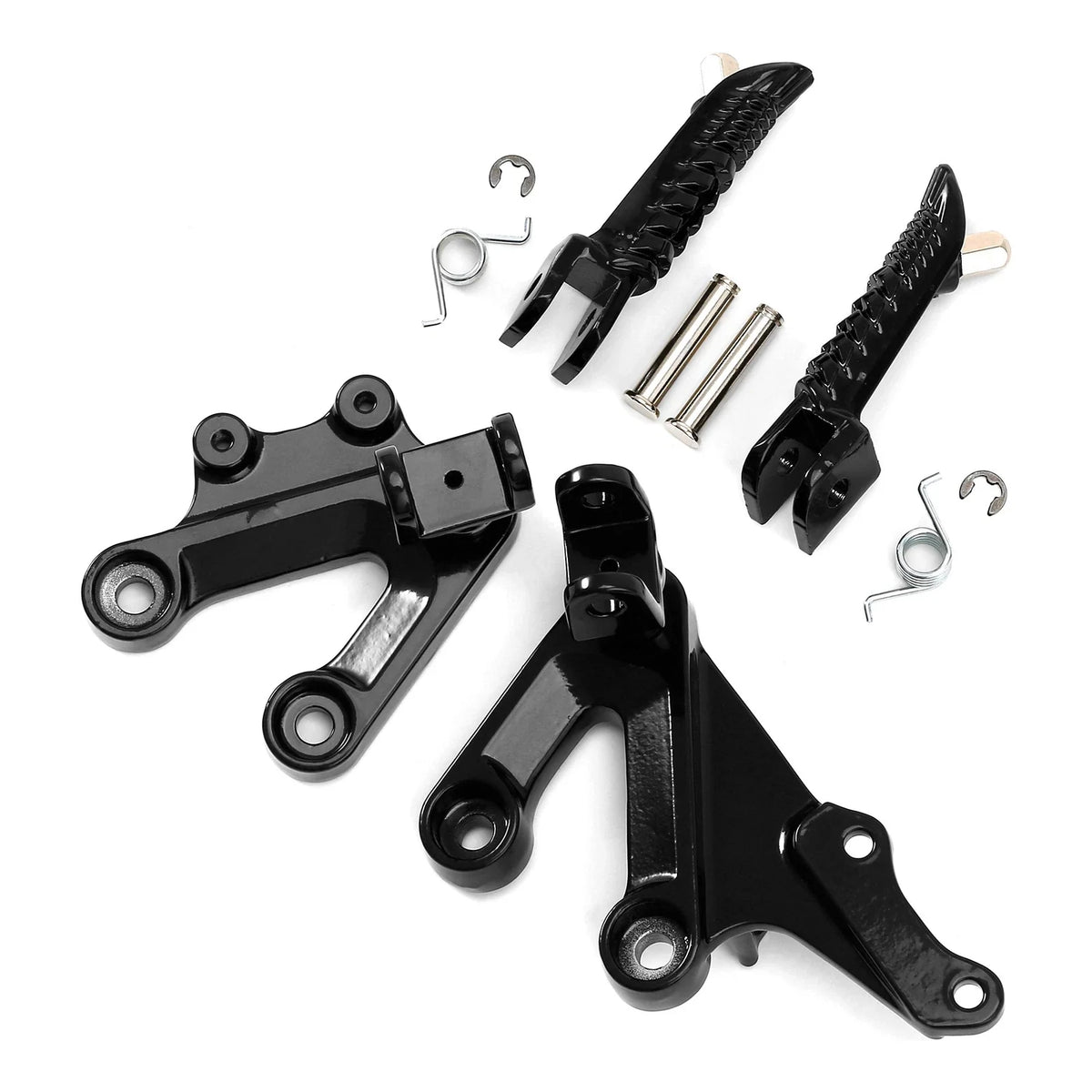 Front Rider Driver Footpegs Footrests Bracket for Suzuki GSXR1000 (2003–2004)