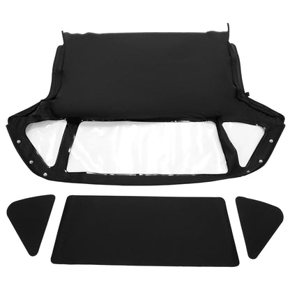 Soft Top for MG Midget (1970–1980) - Black Vinyl, 3 Plastic Windows