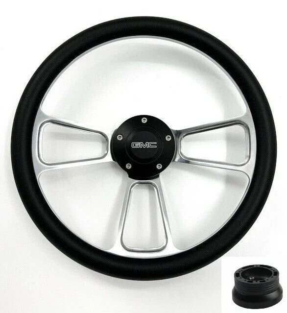 14 Inch Polished Steering Wheel for Universal Fit Vehicles (Custom)
