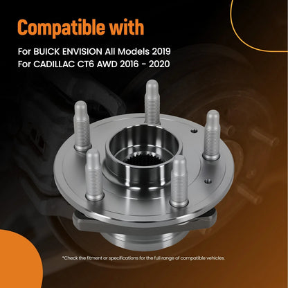 Front Wheel Bearing Hub Assembly Set for Cadillac CT6 2016-2020 512579