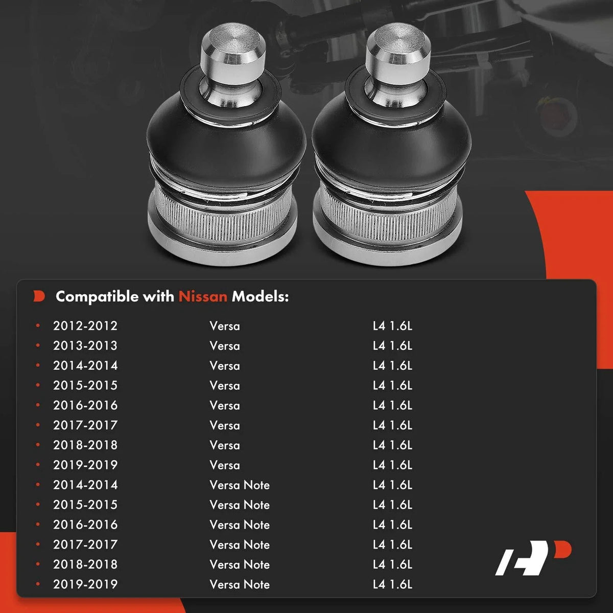 Front Lower Ball Joints for Versa Note (2014-2019) & Versa (2012-2019)