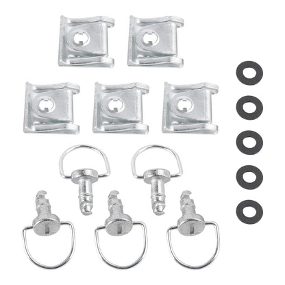 Motorcycle D Ring Fairing Fasteners Set of 5 (14mmT9)