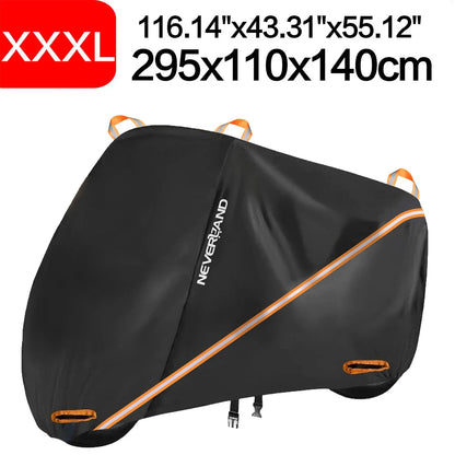 3XL Outdoor Motorcycle Cover - Waterproof for Winter Protection