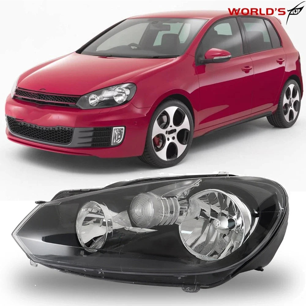 Left Side Halogen Headlight for VW Golf/Jetta MK6 Wagon (2010–2014)