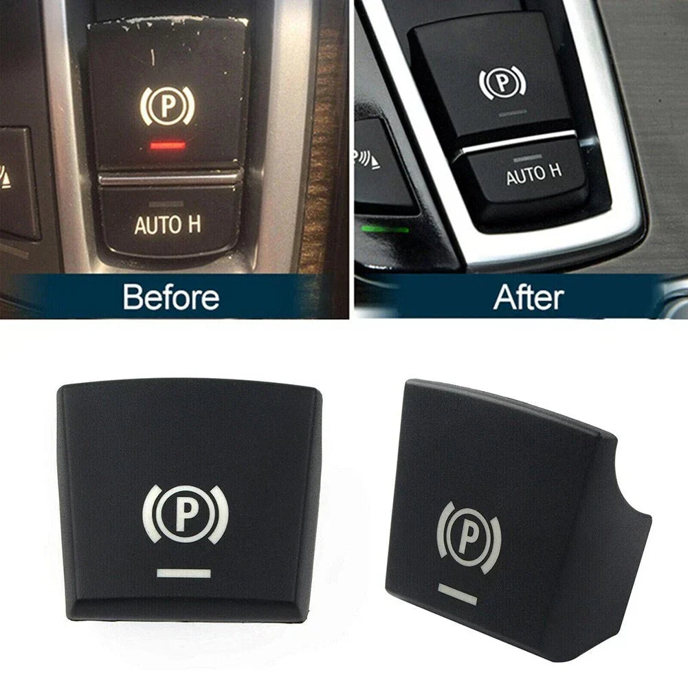 Handbrake Switch Cover 1pc in Black TPU ABS for Toyota Hilux N70