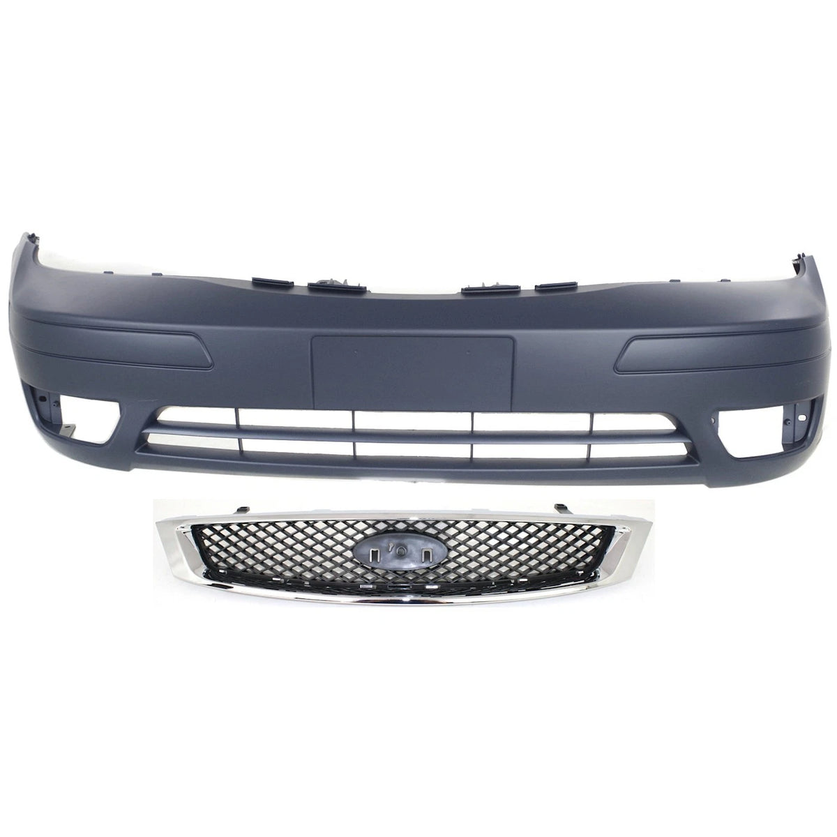 Bumper Cover and Grille Kit for Ford Focus (2005–2007)