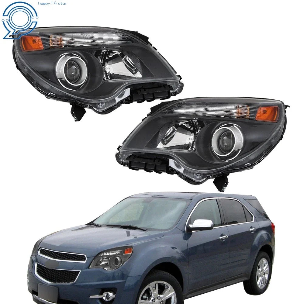 Set of 2 Halogen Projector Headlights for Chevy Equinox LTZ (2010–2015)