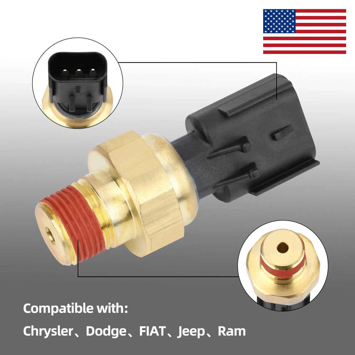 Engine Oil Pressure Sensor for Chrysler 200 (2015) 68145662AA