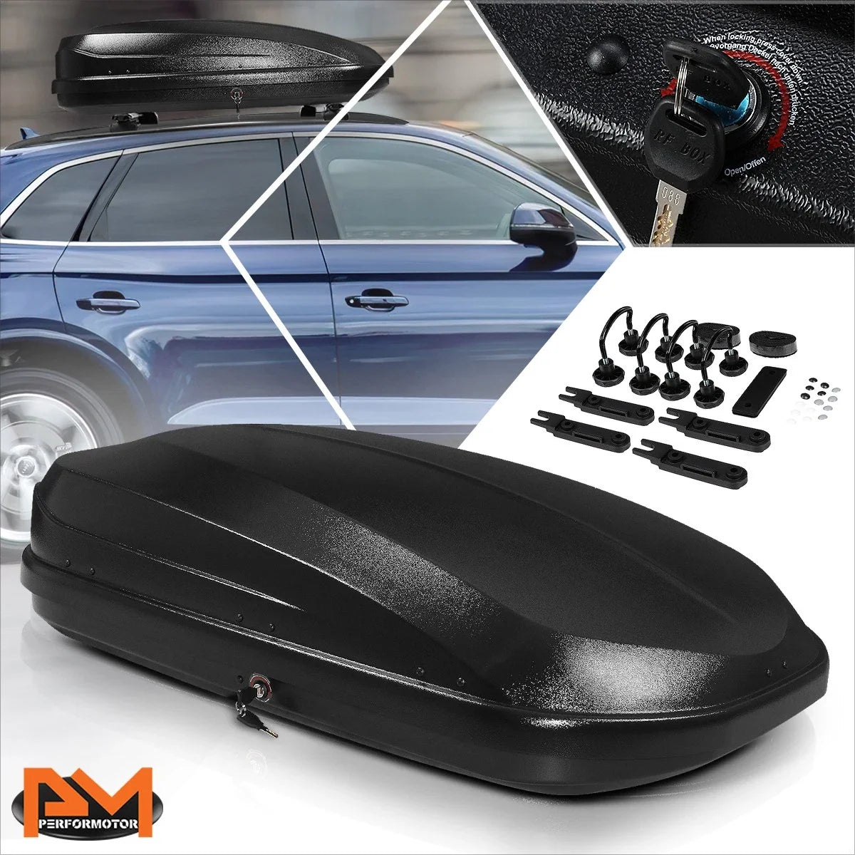 Roof Rack Storage Box for Travel - Toyota Hilux N70 2005-2015