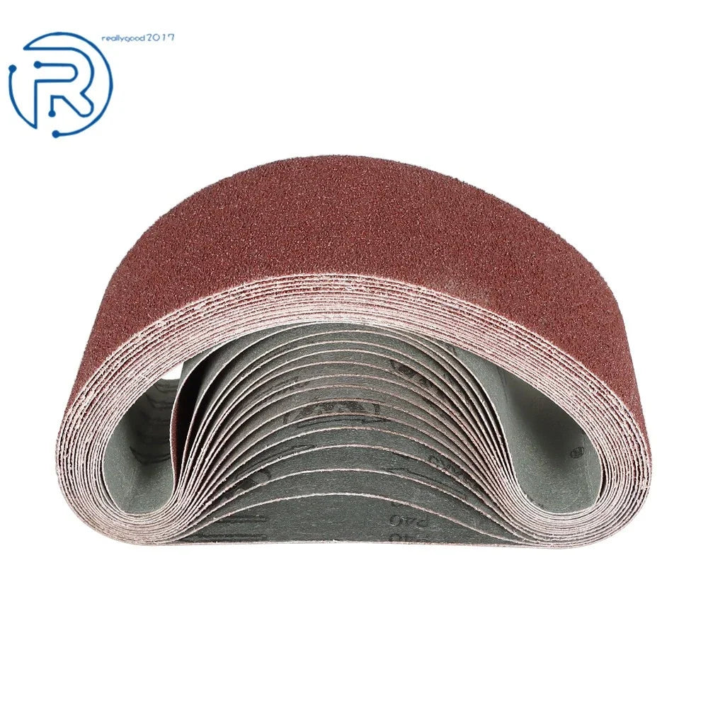 15Pcs Sanding Belts for Sander (4" × 24", 40/80/120 Grit)