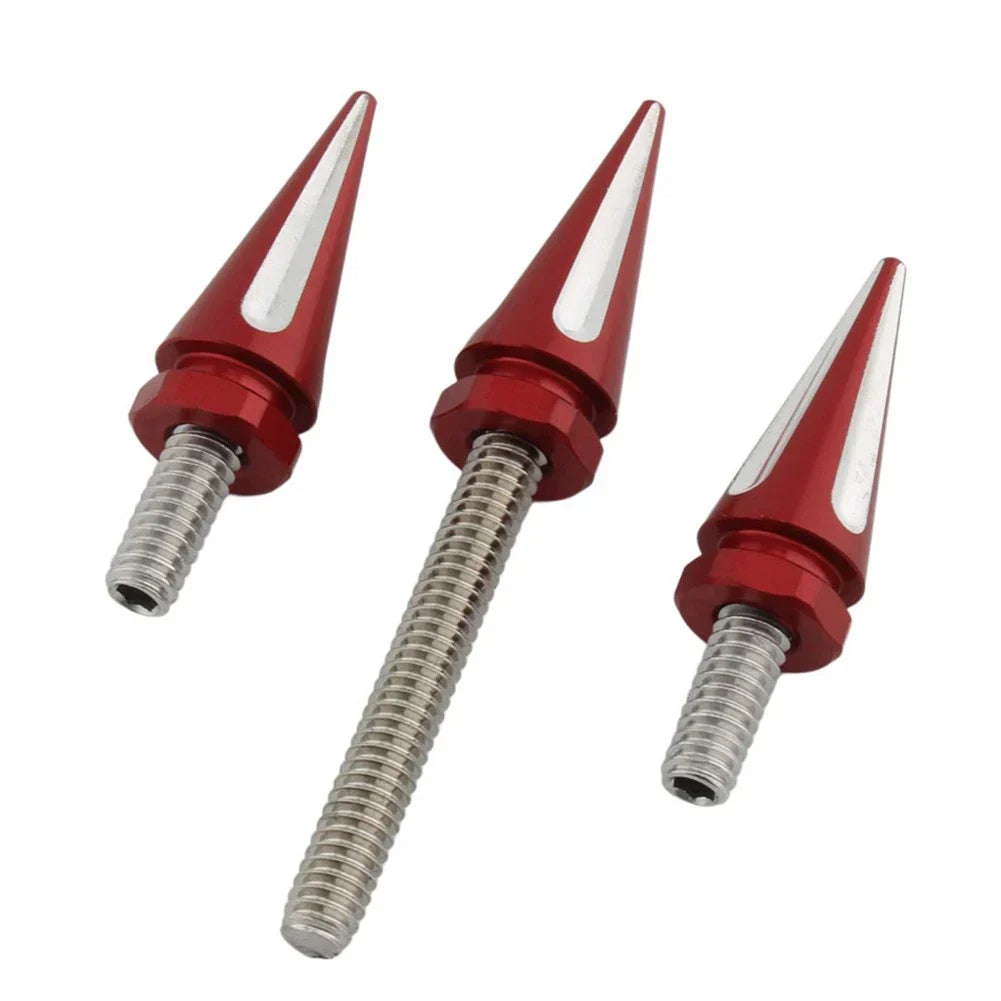 3 Red Trim Screws for Windshield on Harley Electra Glide 2014-2023