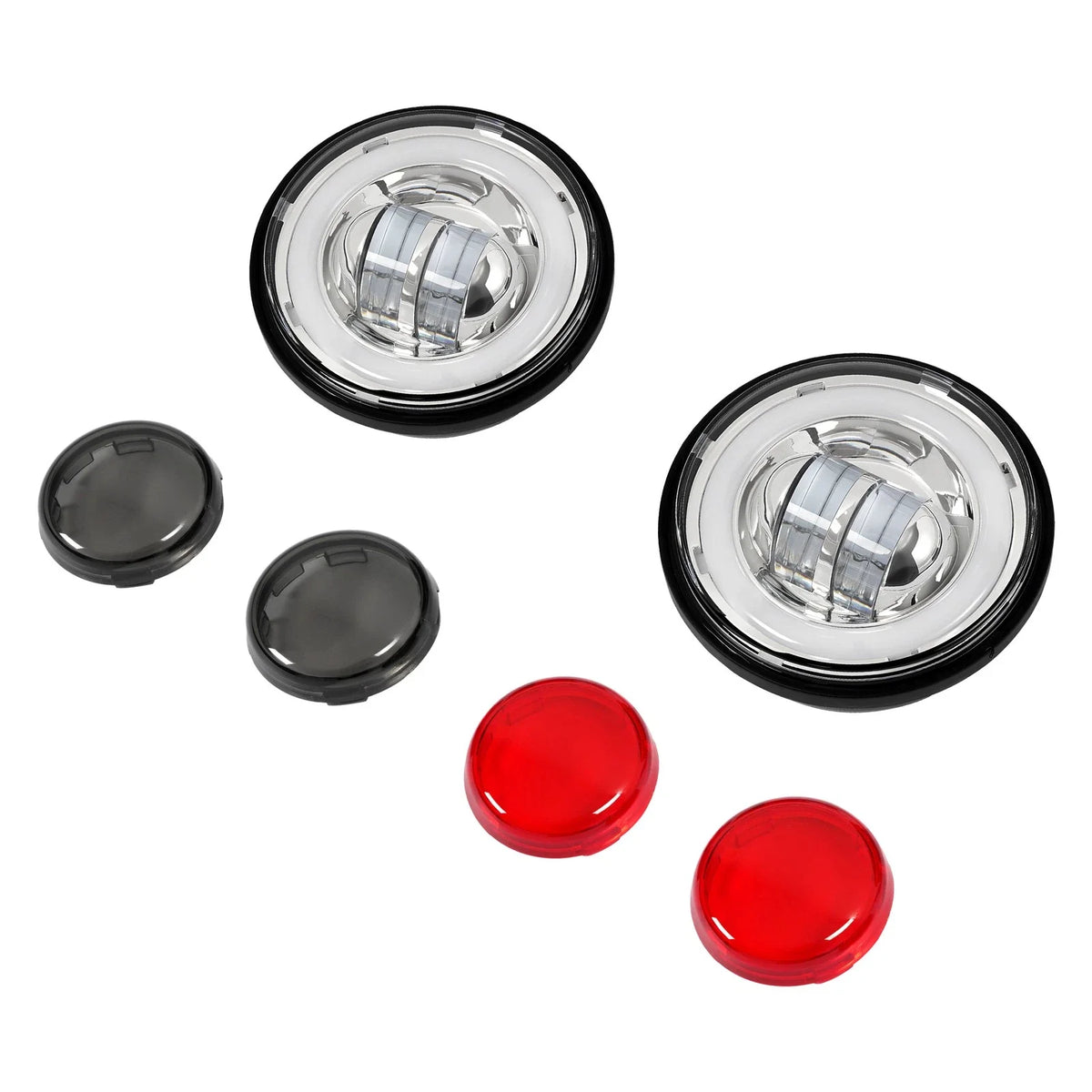 4.5" LED Fog Light for Harley Touring Street Glide Road King (1994–Present)