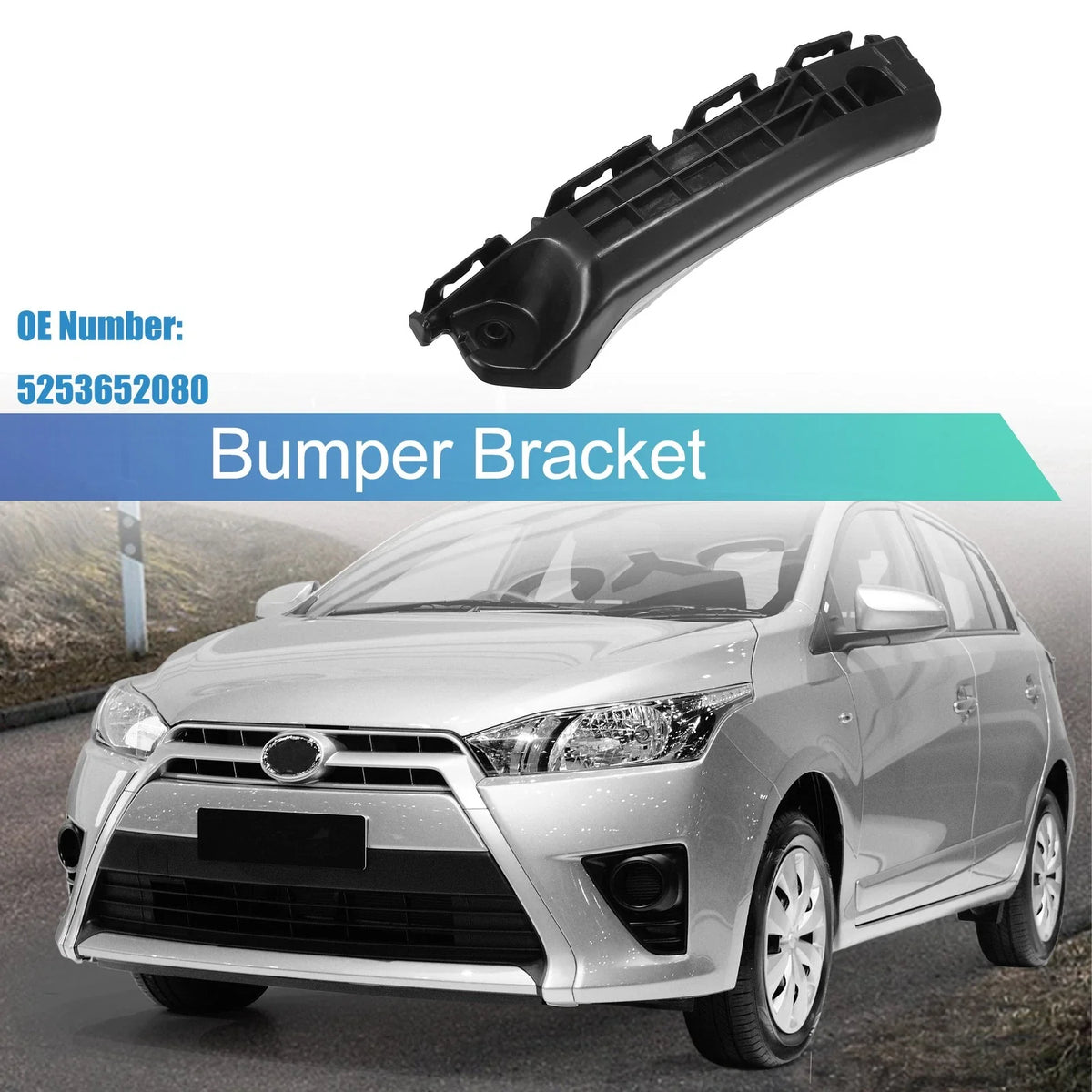 Left Side Front Bumper Bracket No. 5253652080 for Toyota Yaris (2012–2014)