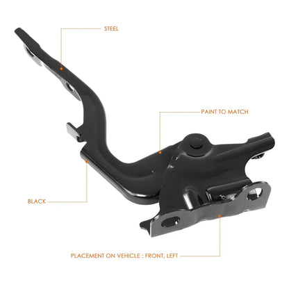 Left Side Steel Hood Hinge for Kia Forte (2010 to 2013)