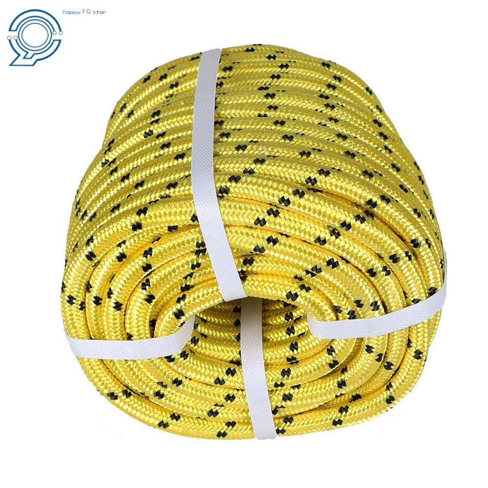 1/2" Double Braid Polyester Bull Rope 100' - 6180Lbs Breaking Strength