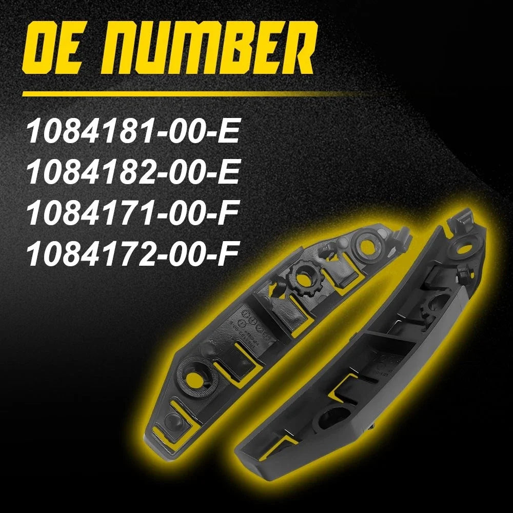 Set of 4 Front Bumper Bracket Fender Retainers for Tesla Model 3 (2017–2020)