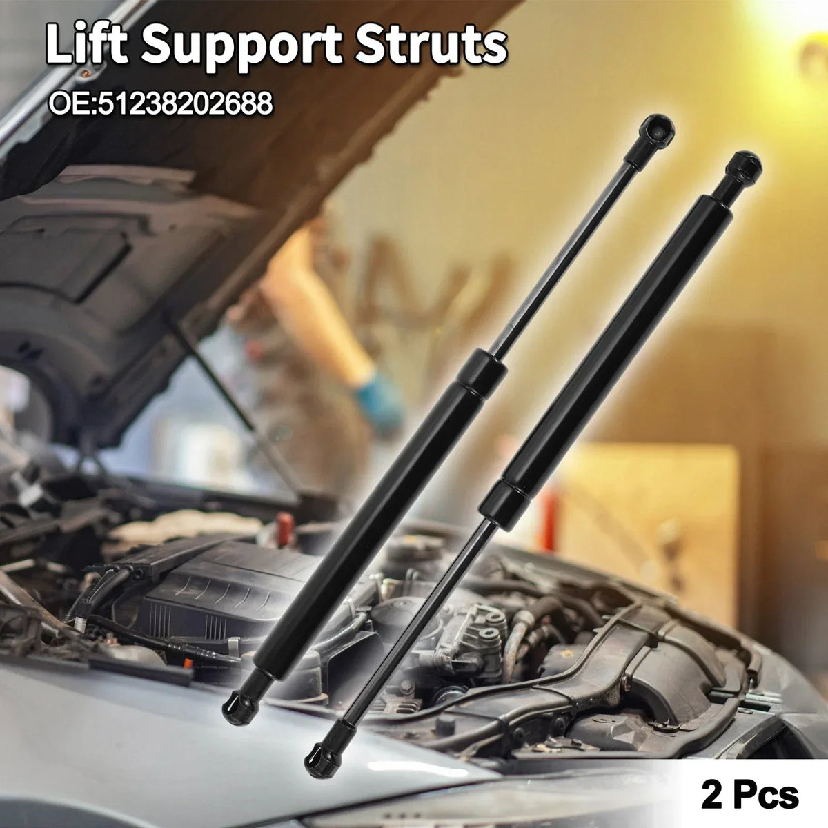 Lift Supports for Front Hood on BMW 325Ci Convertible