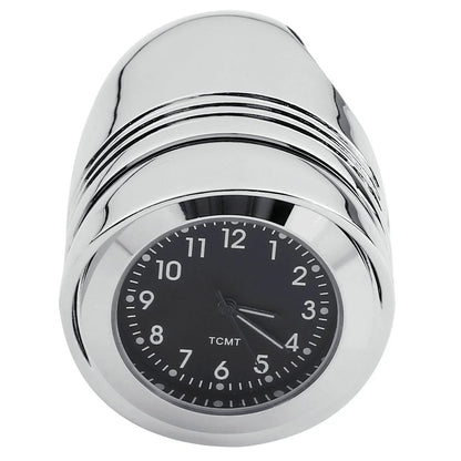 Chrome Clock for Handlebar Mount on Harley Dyna (1991–2023)