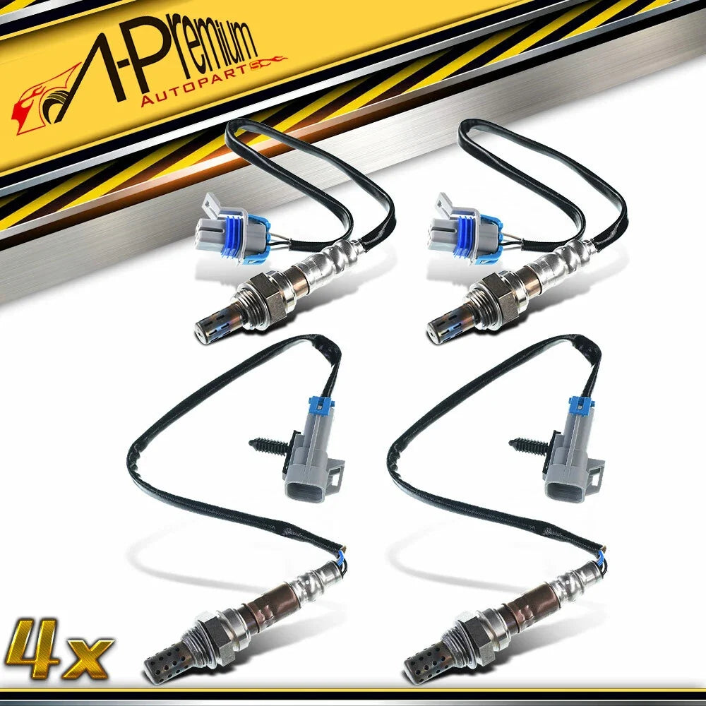 Set of 4 O2 Oxygen Sensors for Chevy Trailblazer EXT (2002–2009)